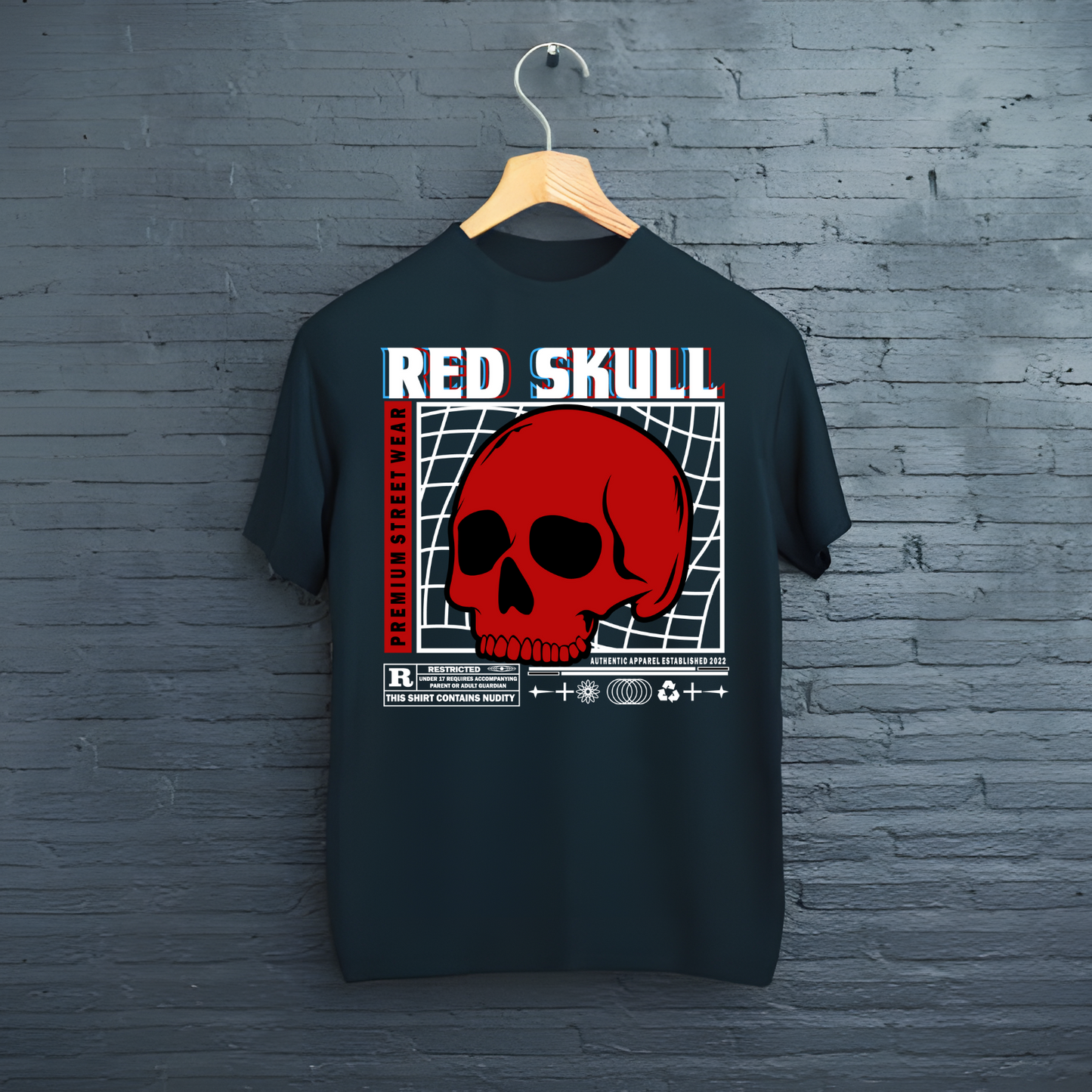 Tricou Red Skull