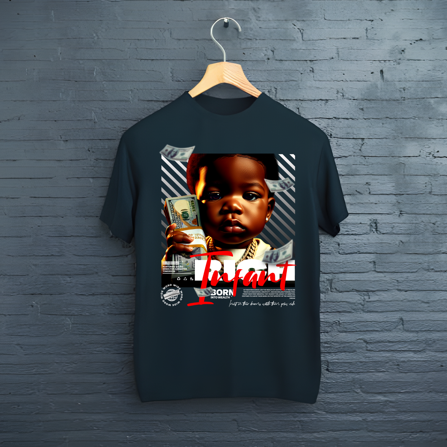 Tricou Born Into Wealth